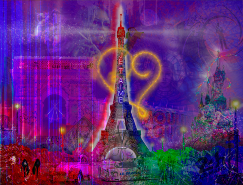 Neil Pengelly - 'Je T'Aime' La Paris- Framed Limited Edition Print