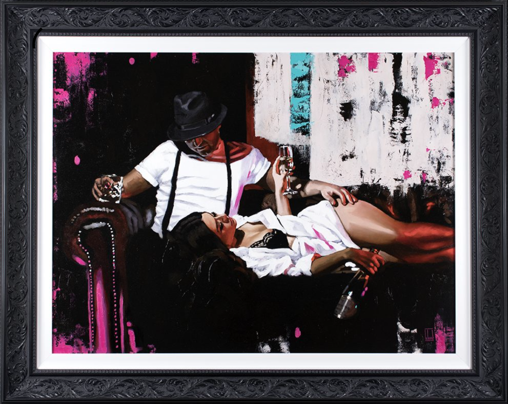 Richard Blunt - 'Pink Champagne' - Framed Original Artwork