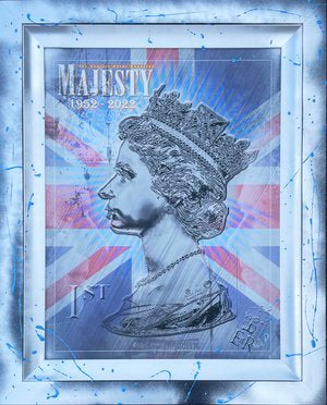 Neil Pengelly - 'Platinum Queen '- Framed Limited Edition Print