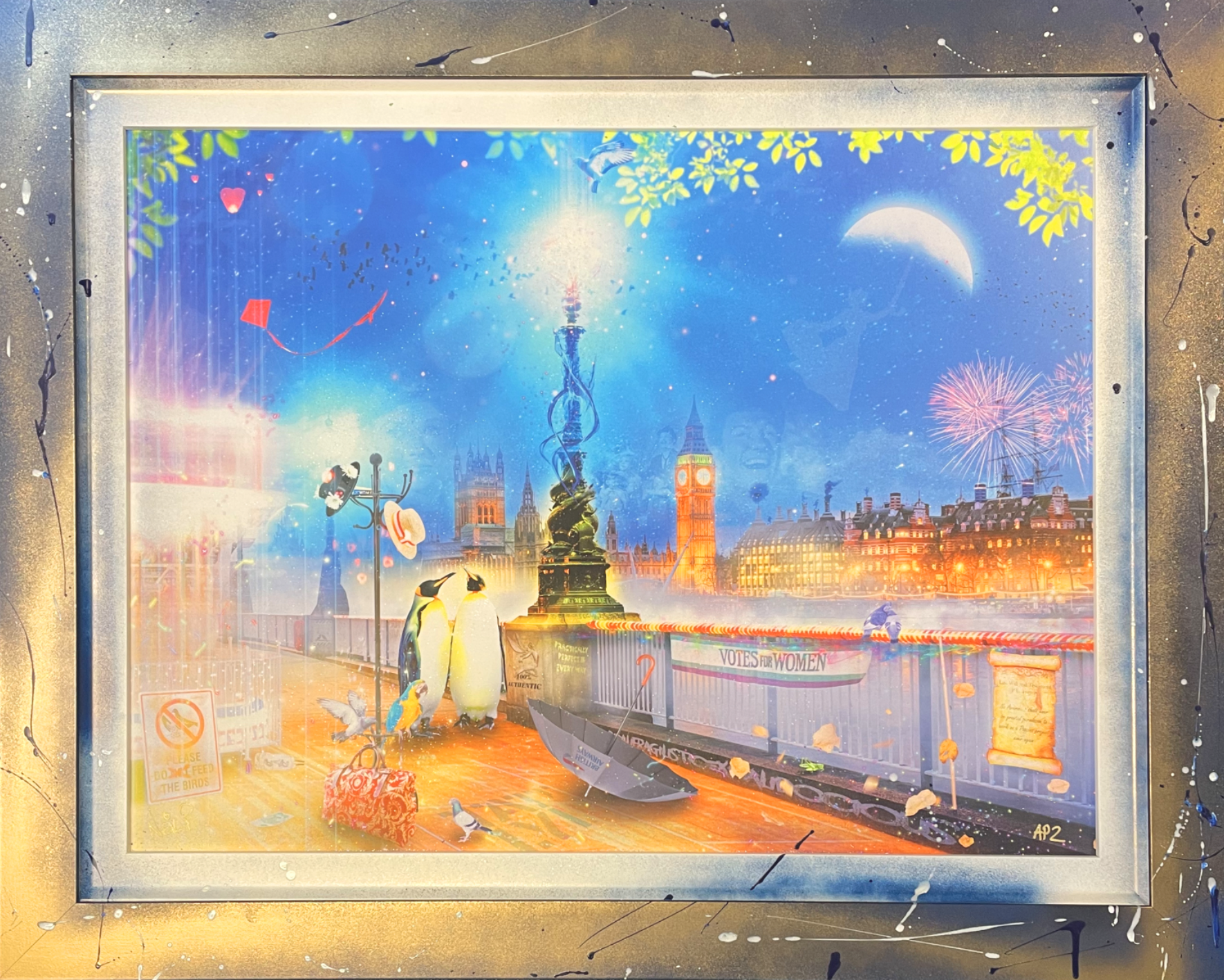 Neil Pengelly - 'Practically Perfect - Mary Poppins'- Framed Original Artwork