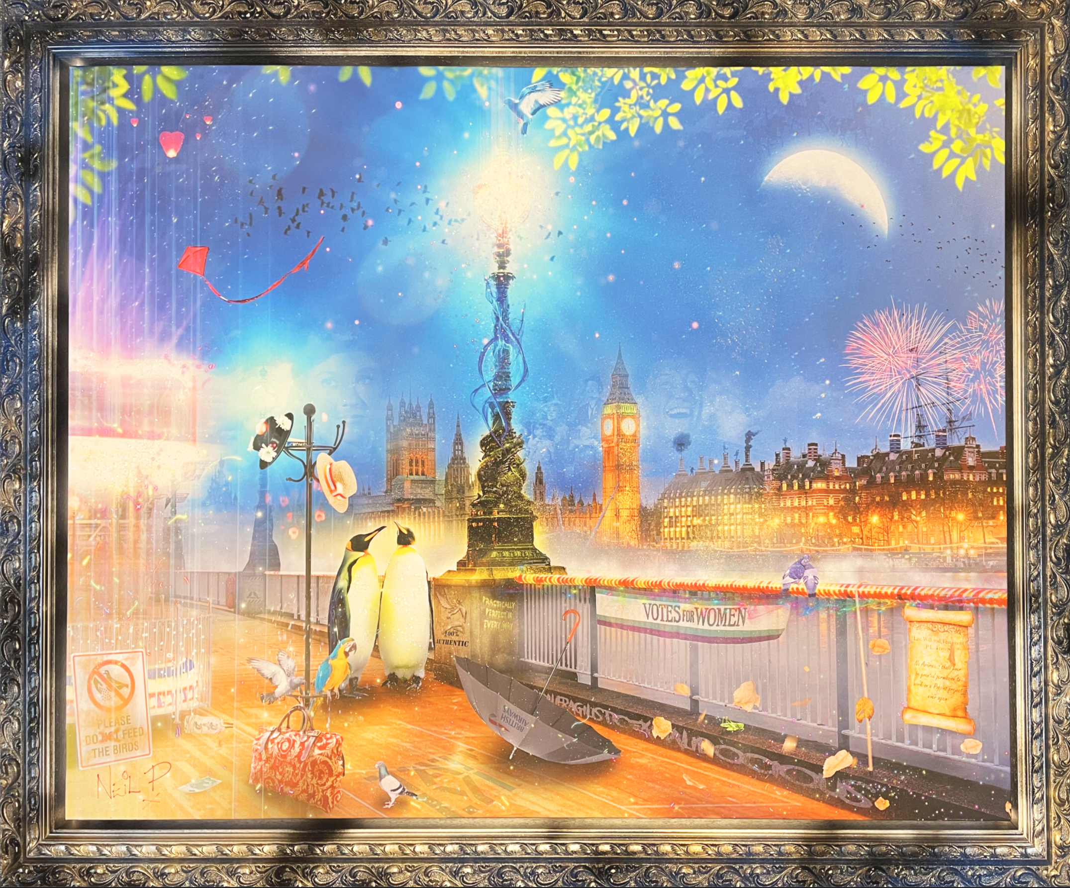 Neil Pengelly - 'Practically Perfect - Mary Poppins'- Framed Original Artwork