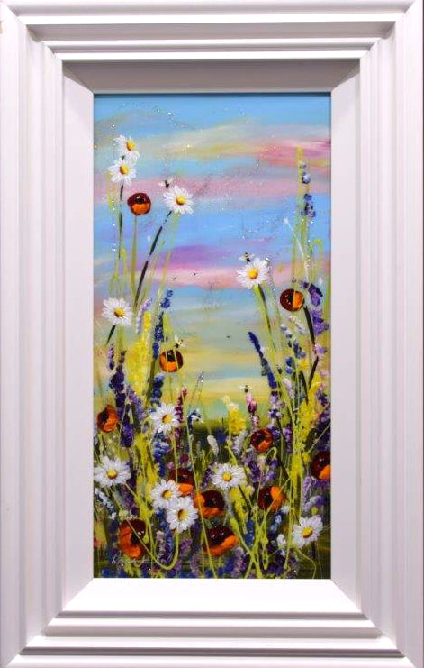 Rozanne Bell - 'Floral Delight' - Framed Original Art