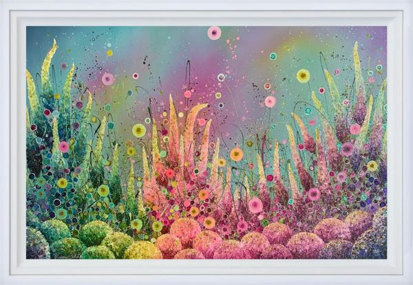 Leanne Christie - 'Rainbows Blossoming' - Framed Original Artwork