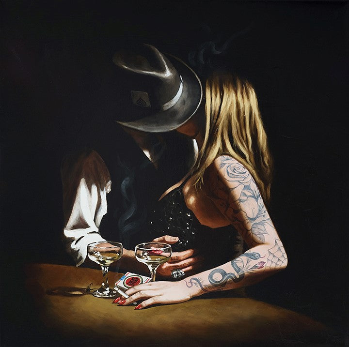 JJ Adams / Richard Blunt Collaboration - 'Black Widow' - Framed Limited Edition Art
