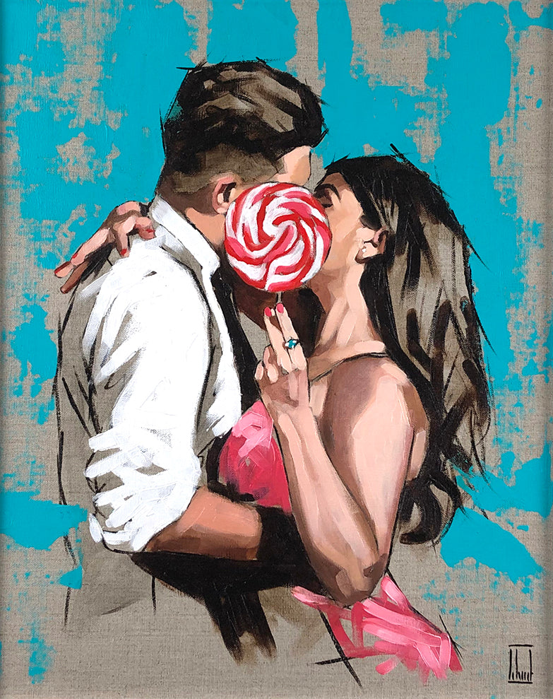 Richard Blunt - 'Strawberry Swirl' - Framed Original Sketch Art