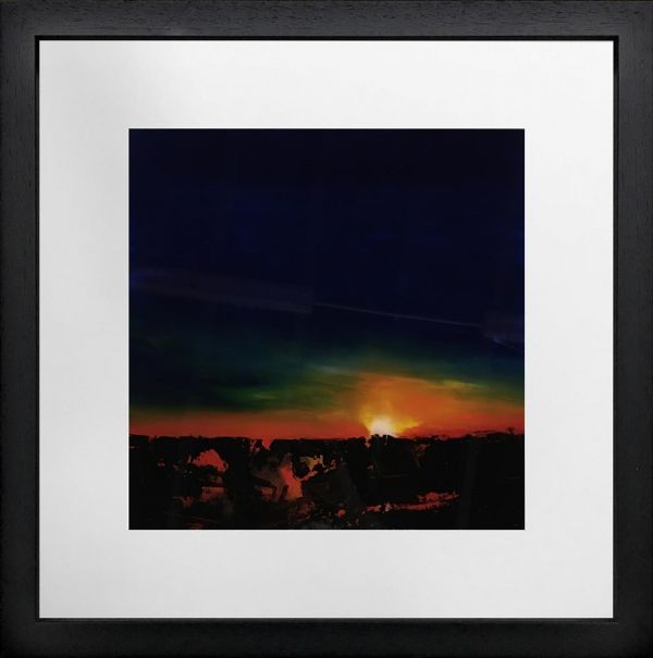 Richard King - ' Sun Set After Worms Head'   - Framed Original Art