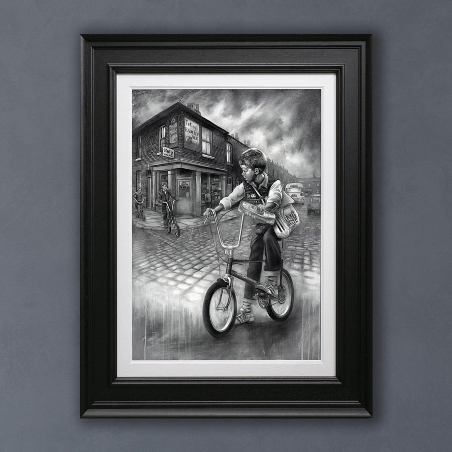 Craig Everett  - 'The Paper Round'- Framed Limited Edition