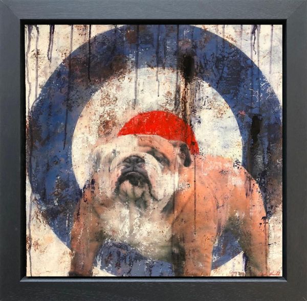 Linda Charles - 'The Bulldog Spirit 2' - Framed Original Artwork