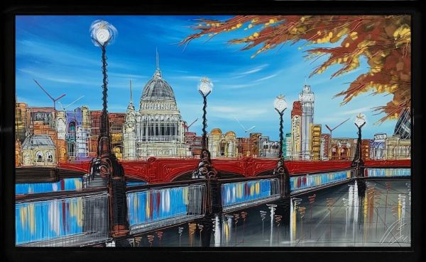 Edward Waite - 'The Queens Walk' - Framed Original Art