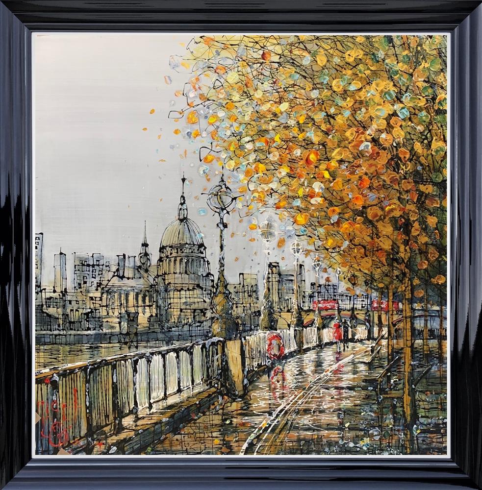 Nigel Cooke - "The Queen's Walk"  - Framed Limited Edition Canvas