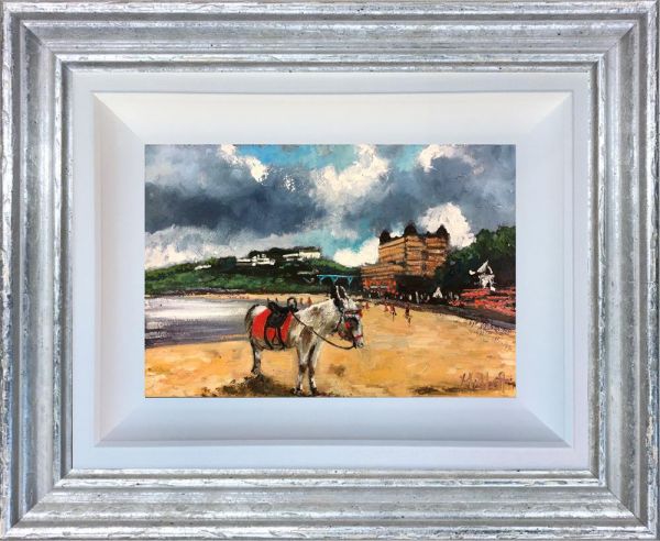 Timmy Mallett - 'Beach Donkey at Scarborough' - Framed Original Art