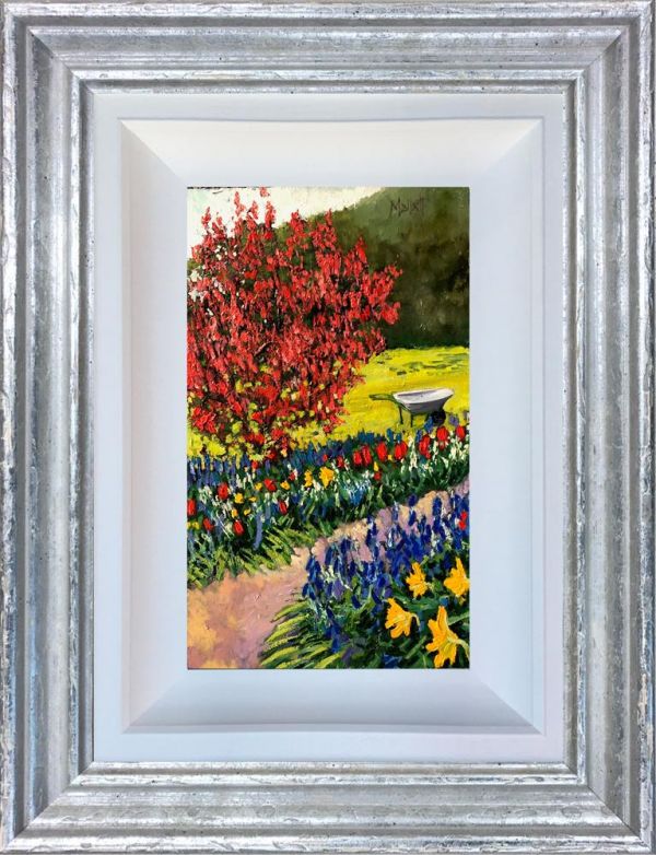 Timmy Mallett - 'Corner of my Spring Garden' - Framed Original Art