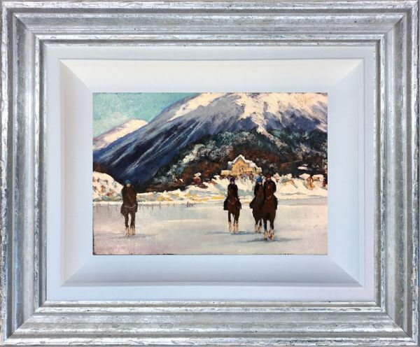 Timmy Mallett - 'Horses on Ice' - Framed Original Art