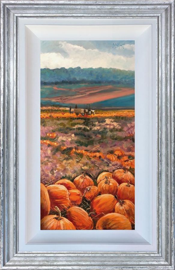 Timmy Mallett - 'Pumpkin Harvest' - Framed Original Art