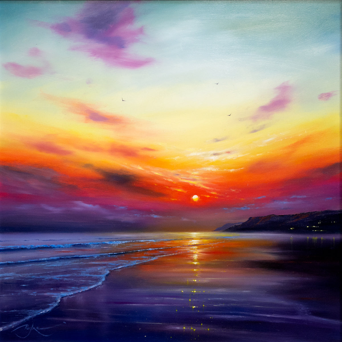 Ben Payne - 'Tranquil Skies' - Framed Original Art