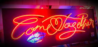 Courty - 'Come Together' - Framed Original