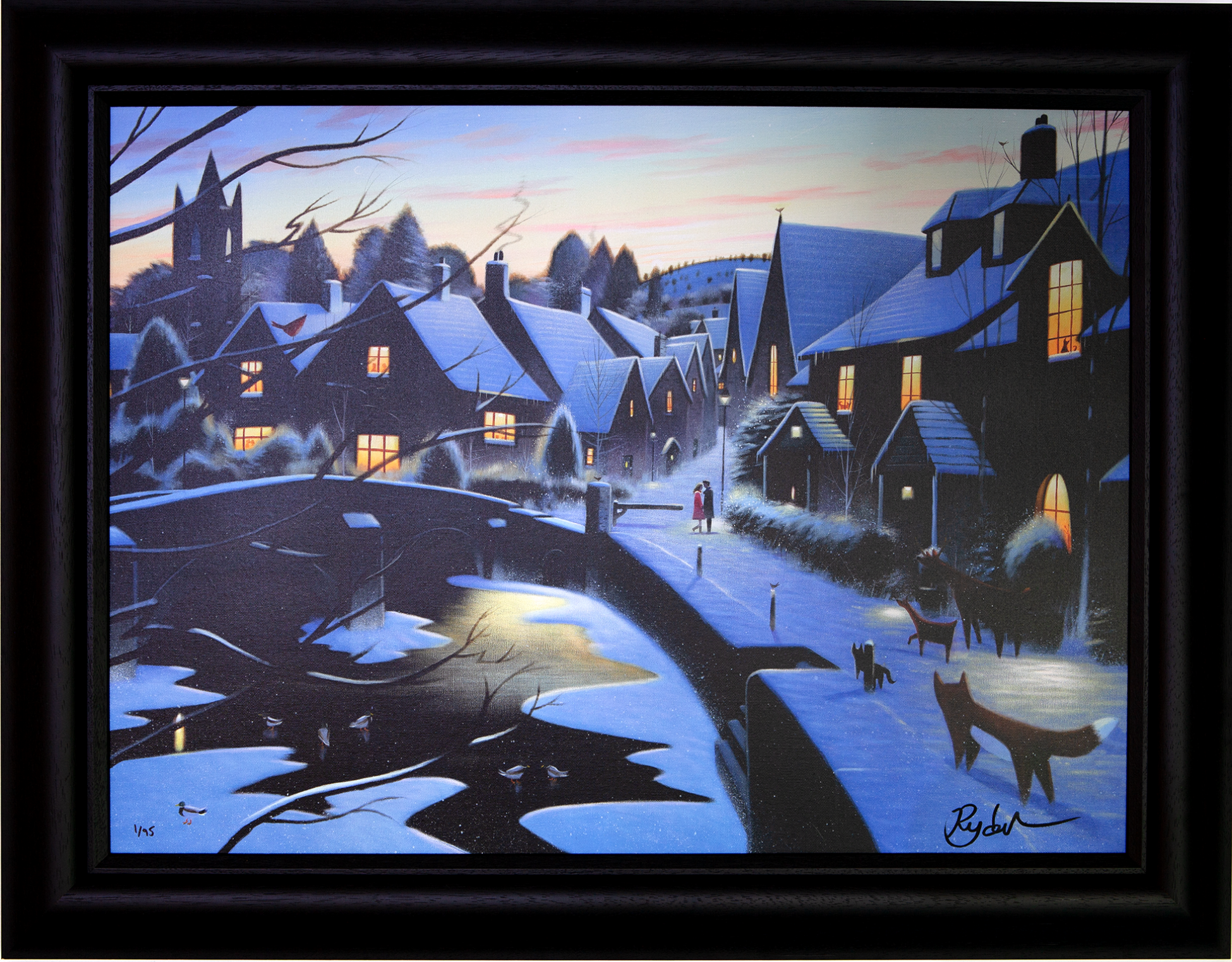 Ryder - 'Warm Hearts And Winter Skies' - Framed Limited Edition Art