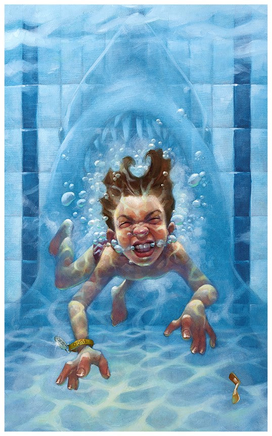 Craig Davison - 'Get out of the Water !'- Framed Limited Edition Art