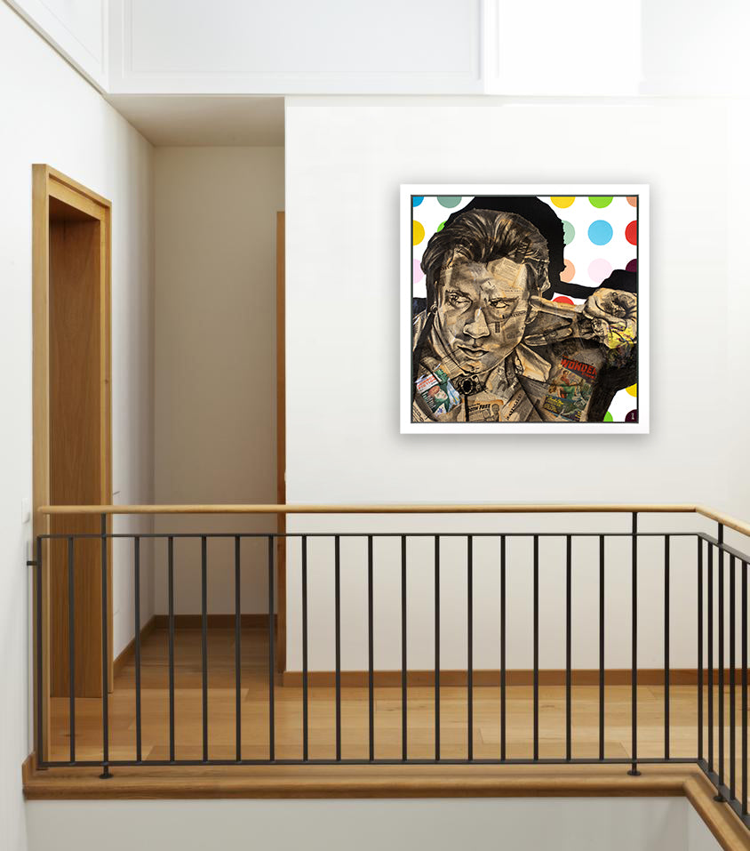Chess - 'The Futuristic Detective' - Framed Original Print