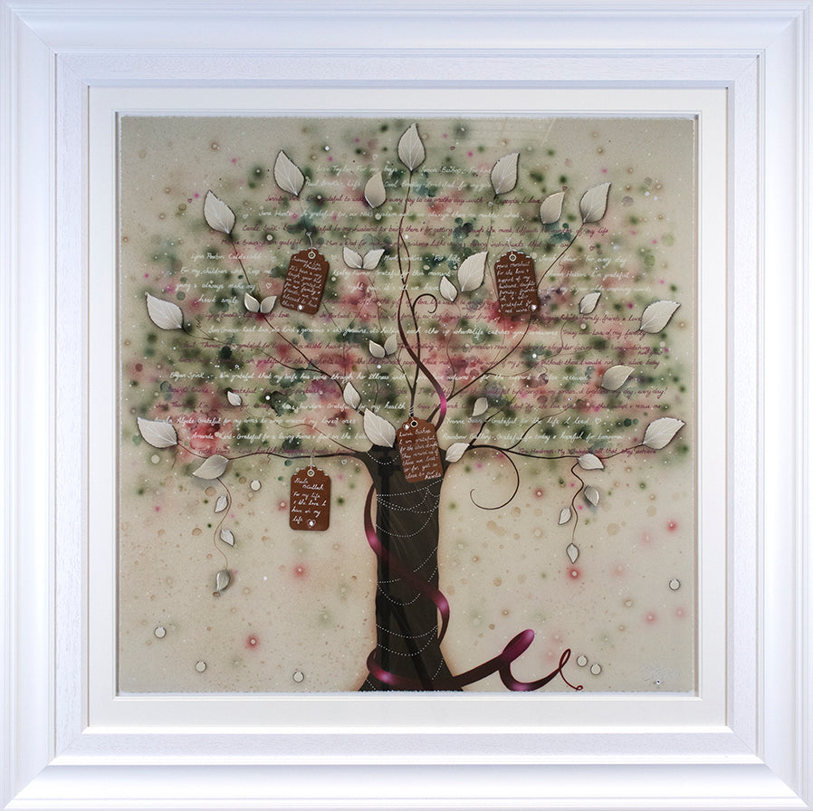 Kealey Farmer - 'Tree Of Gratitude - Bespoke Tags' - Framed Limited Editio