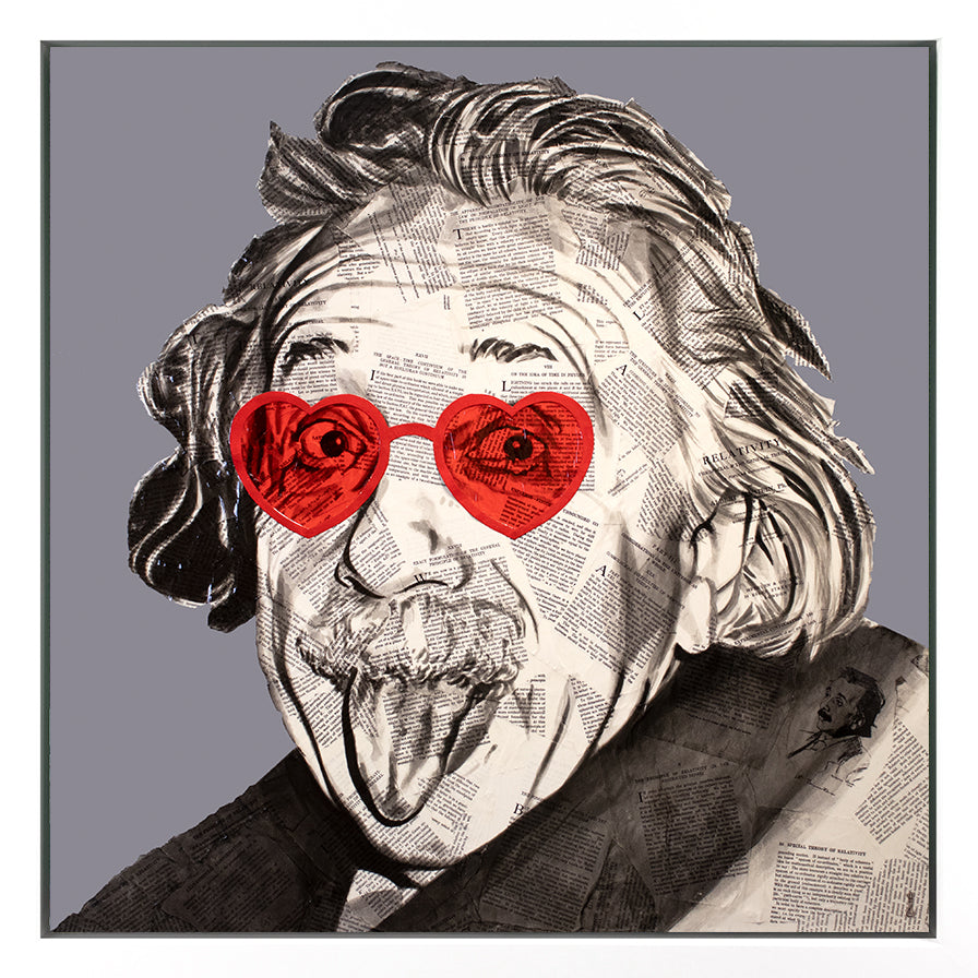 Chess - 'Einstein = MC Squared' - Framed Original Print