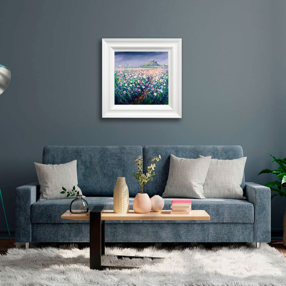 Chris Pennock - 'Beach Path To Bamburgh Castle' - Framed Limited Edition