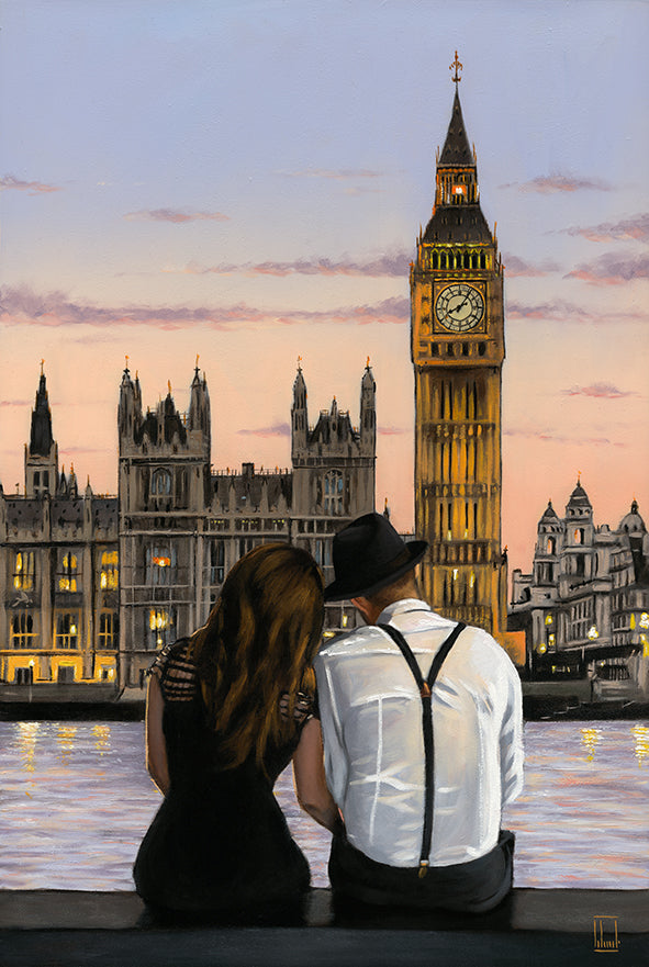 Richard Blunt - 'Westminster Sunset' - Original Artwork