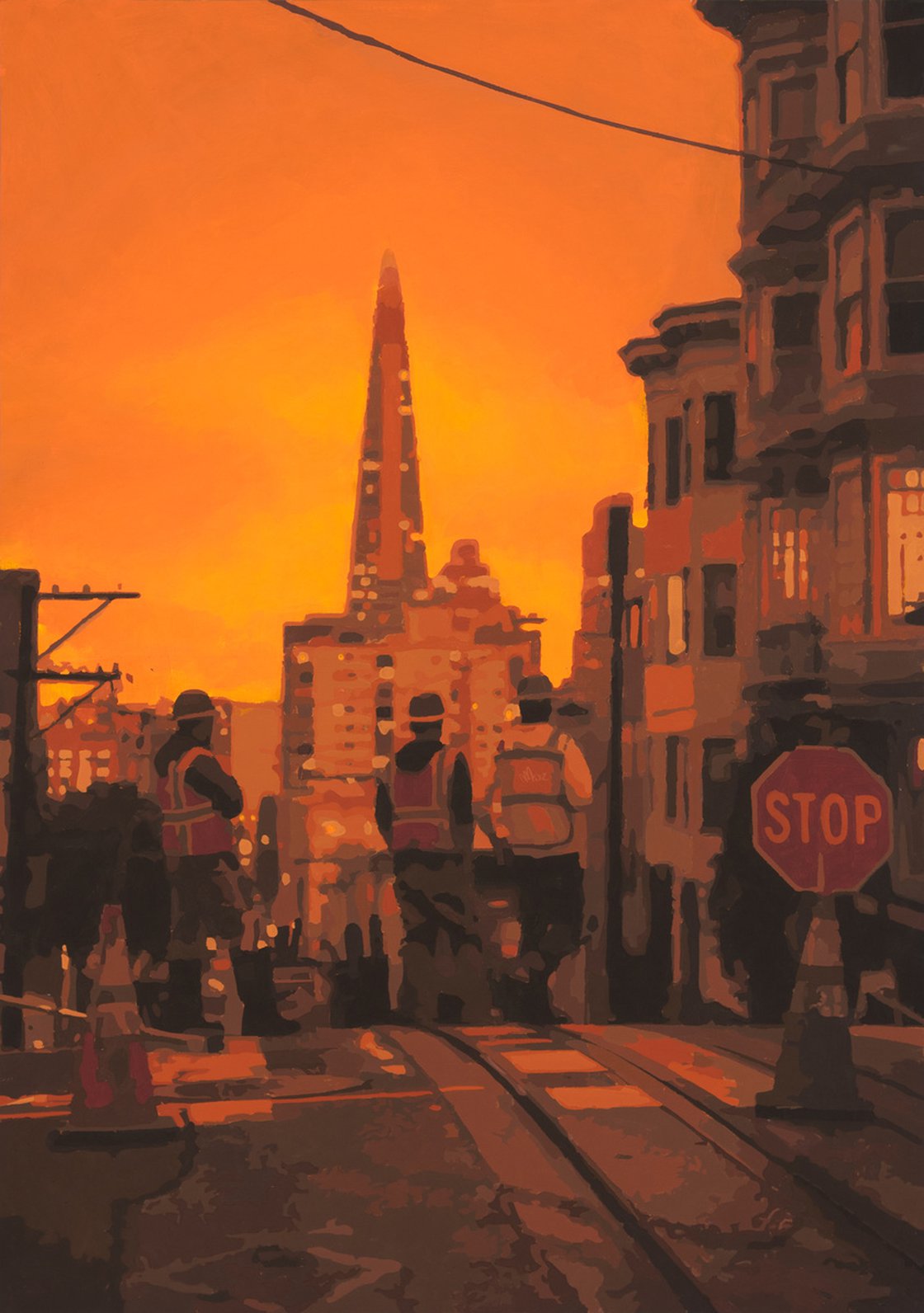 Marco Barberio - ' San Francisco Burning' - Original Art