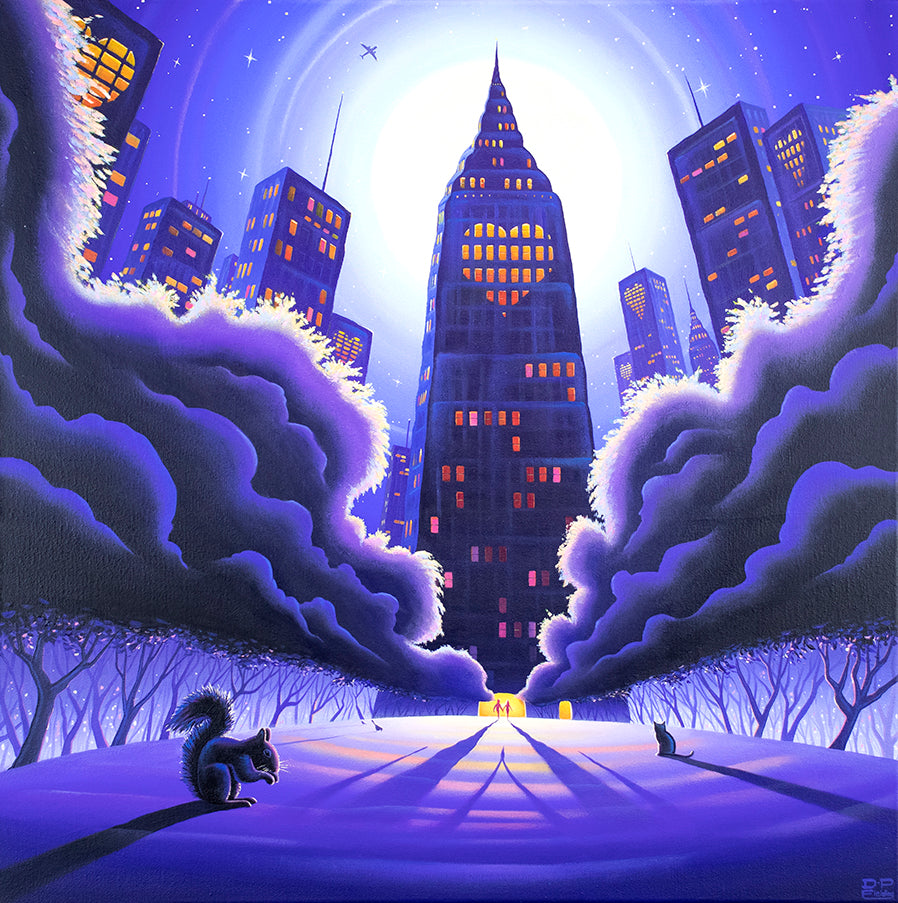 Derrick Fielding- ' New York City Hearts' - Framed Original Art