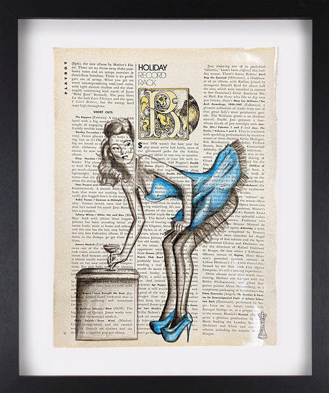 Chess - 'Cocktail Girl' (Pin-Up Series) - Framed Original