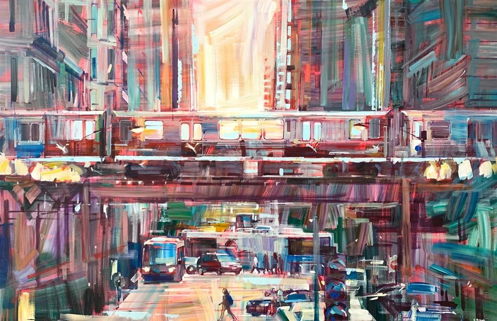 Colin Brown - 'My Commute' - Framed Original Art