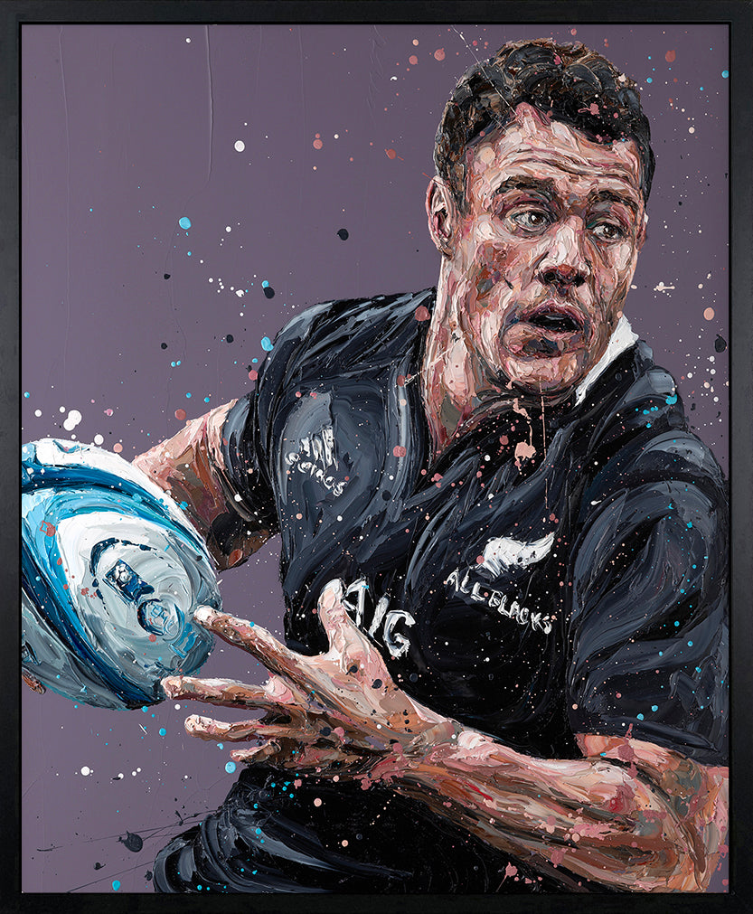 Paul Oz  - ' Dan Carter' - Framed Limited Edition