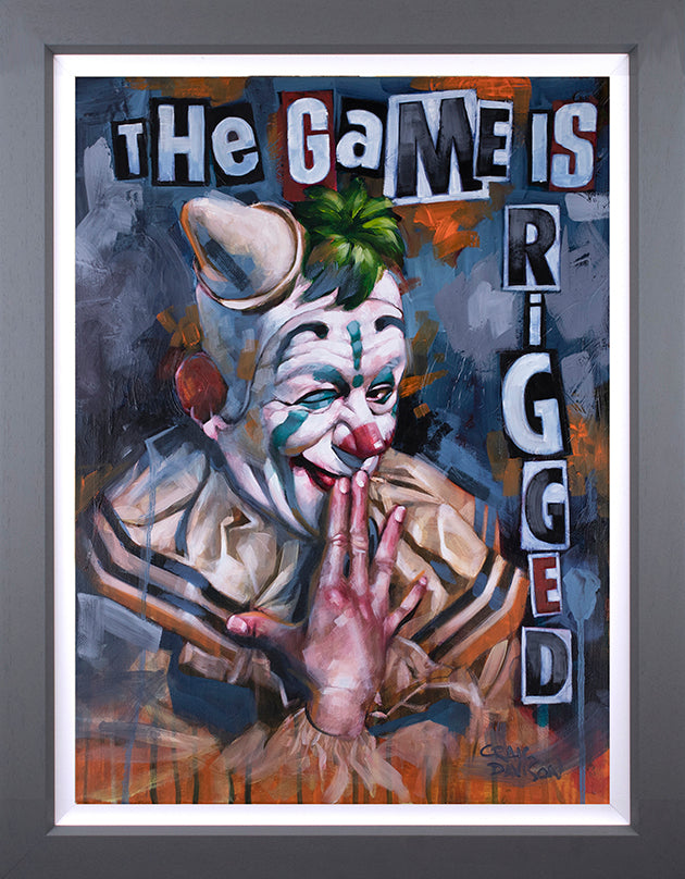 Craig Davison - ' The Game is Rigged ' - Framed Limited Edition Art