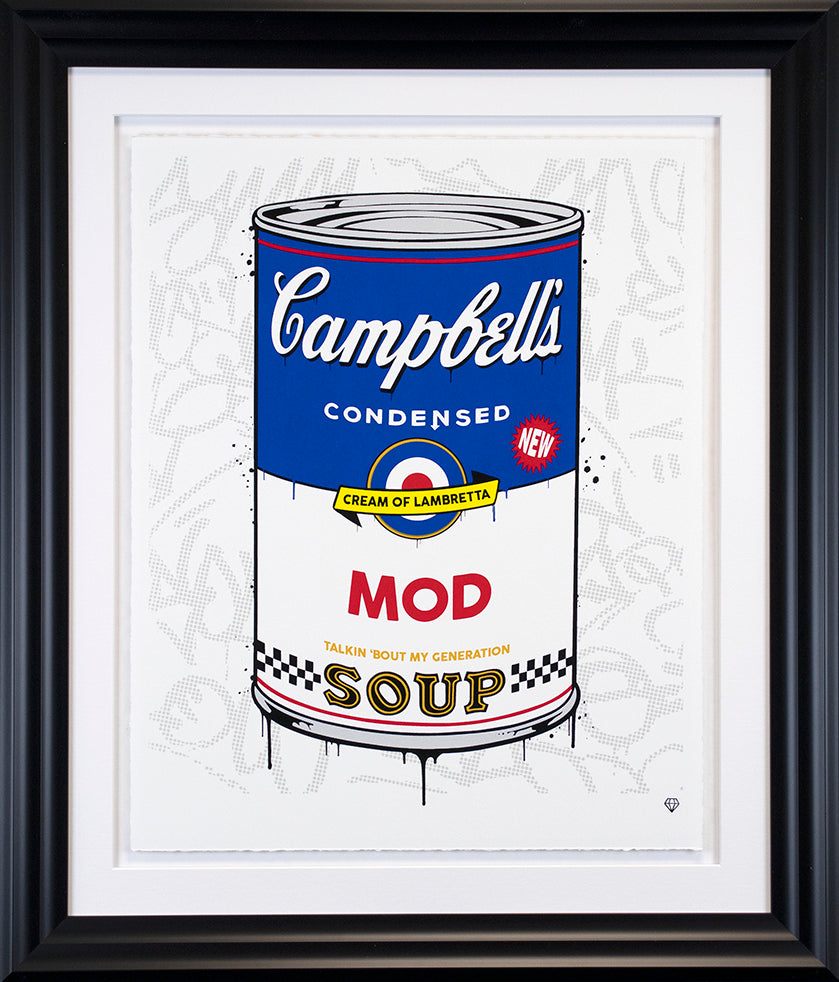 JJ Adams - ' Campbell's MOD Soup' - Framed Limited Edition