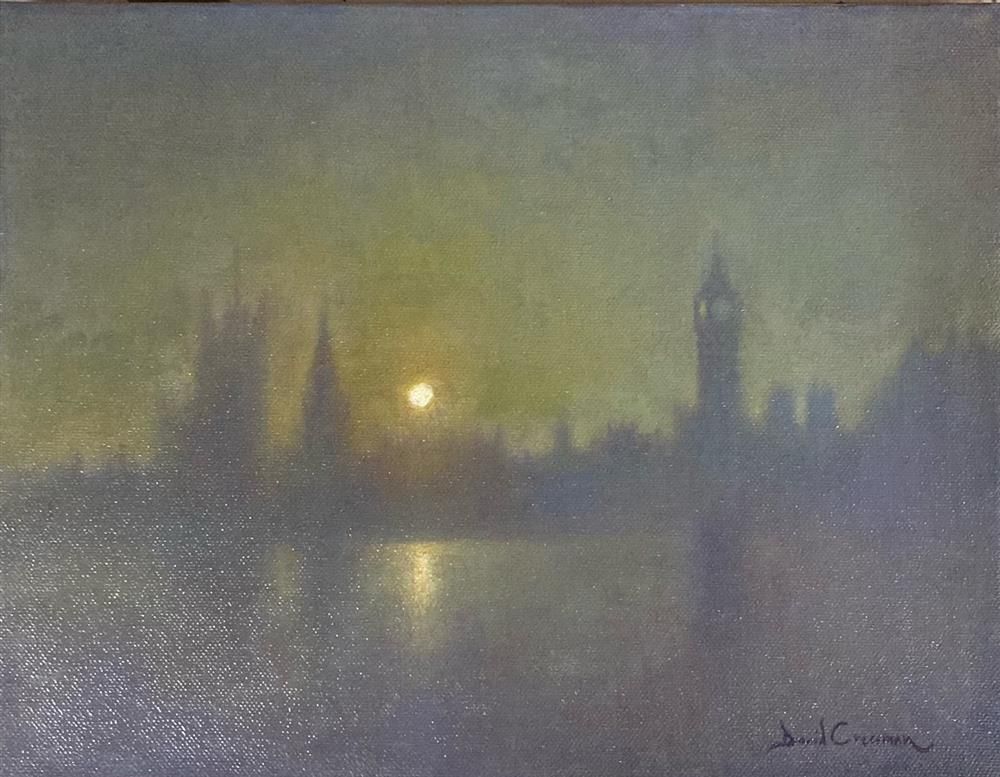 David Cressman - 'London Haze' - Framed Original Oil Painting