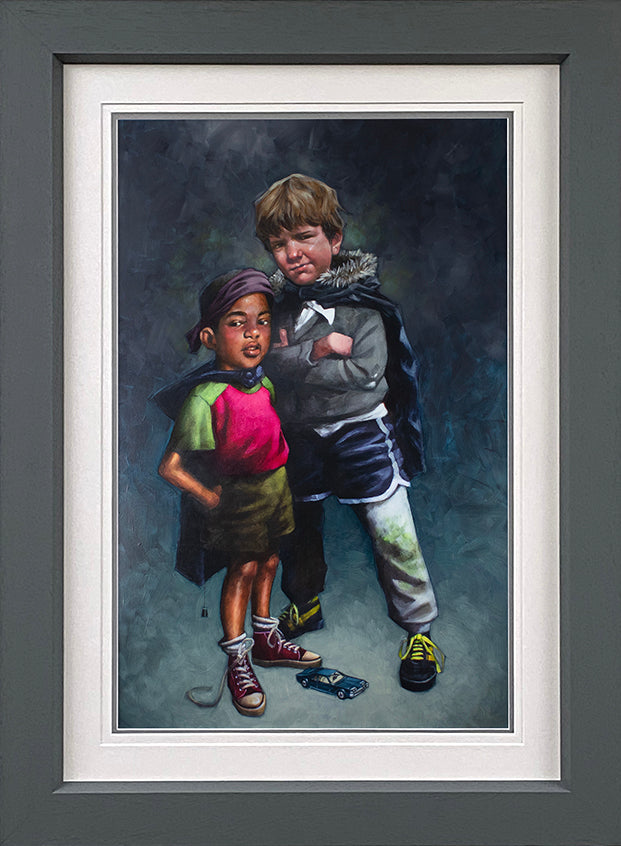 Craig Davison - 'Caped Crusaders - Lenticular '- Framed Limited Edition