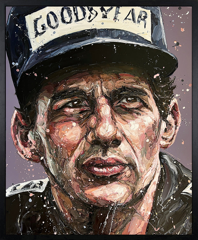 Paul Oz  "Senna '85"- Framed Limited Edition (Print & Canvas)