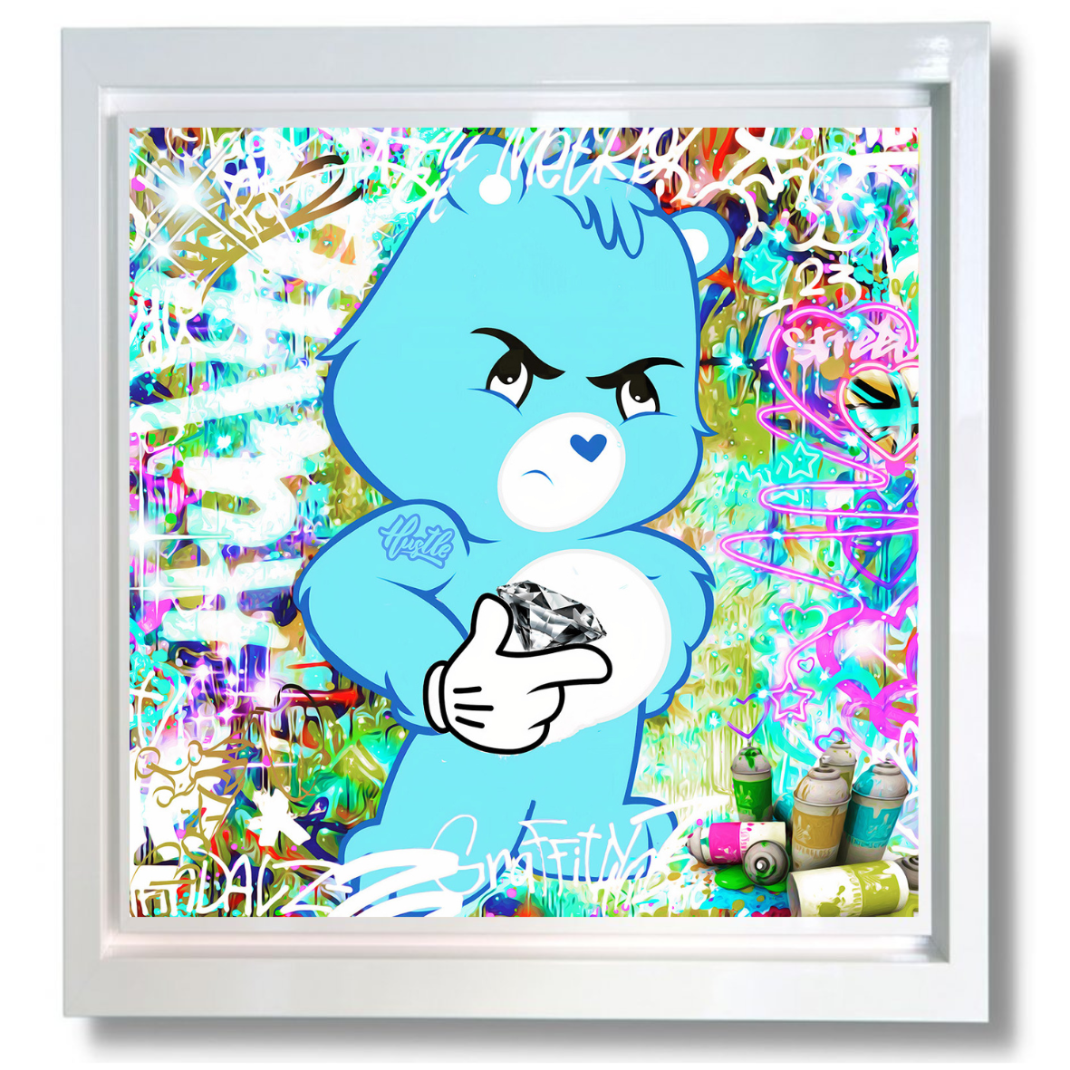 #Onelife183 - 'Don't Care Bear' -  Framed Limited Edition
