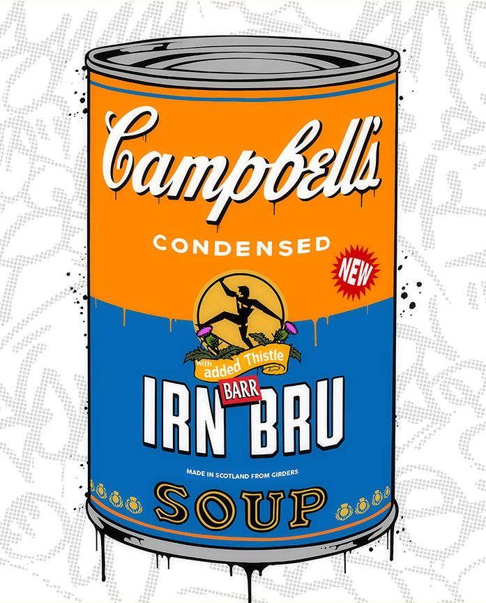 JJ Adams - 'Irn-Bru Soup' - Framed Original
