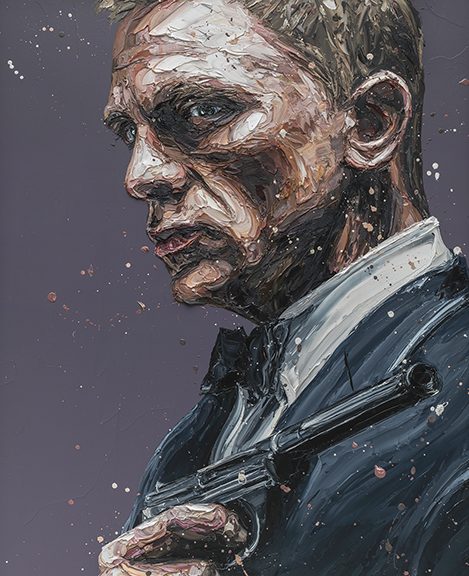 Paul Oz - 'Daniel Craig - 007'  - Framed Limited Edition