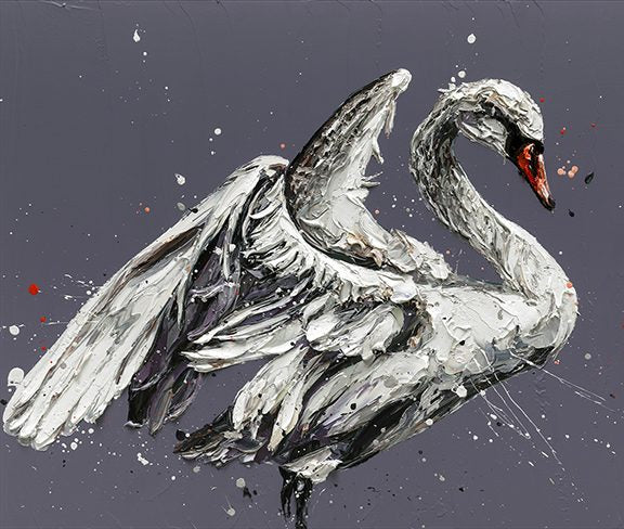 Paul Oz - 'John The Swan'  - Framed Original