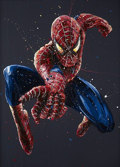 Paul Oz - 'Spiderman 14' - Framed Limited Edition