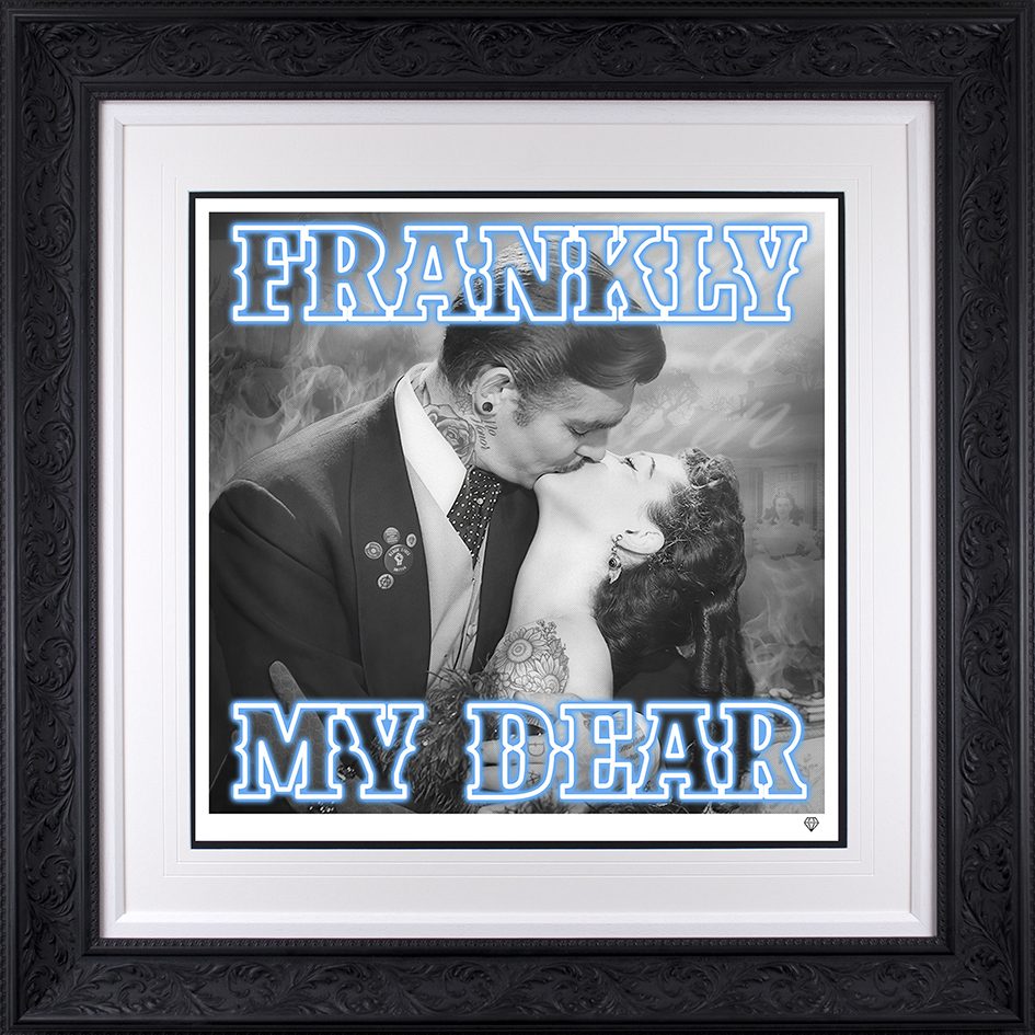 JJ Adams - 'Frankly My Dear.... (Blue)' -  Framed Limited Edition