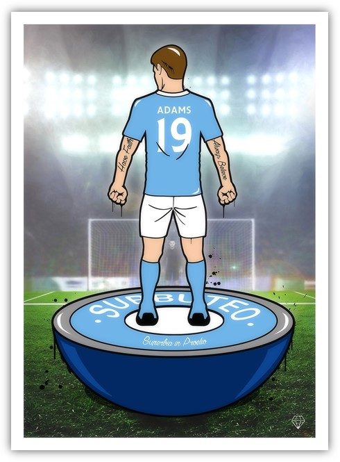JJ Adams - 'He Shoots....He Scores - JJ ' - Framed Original