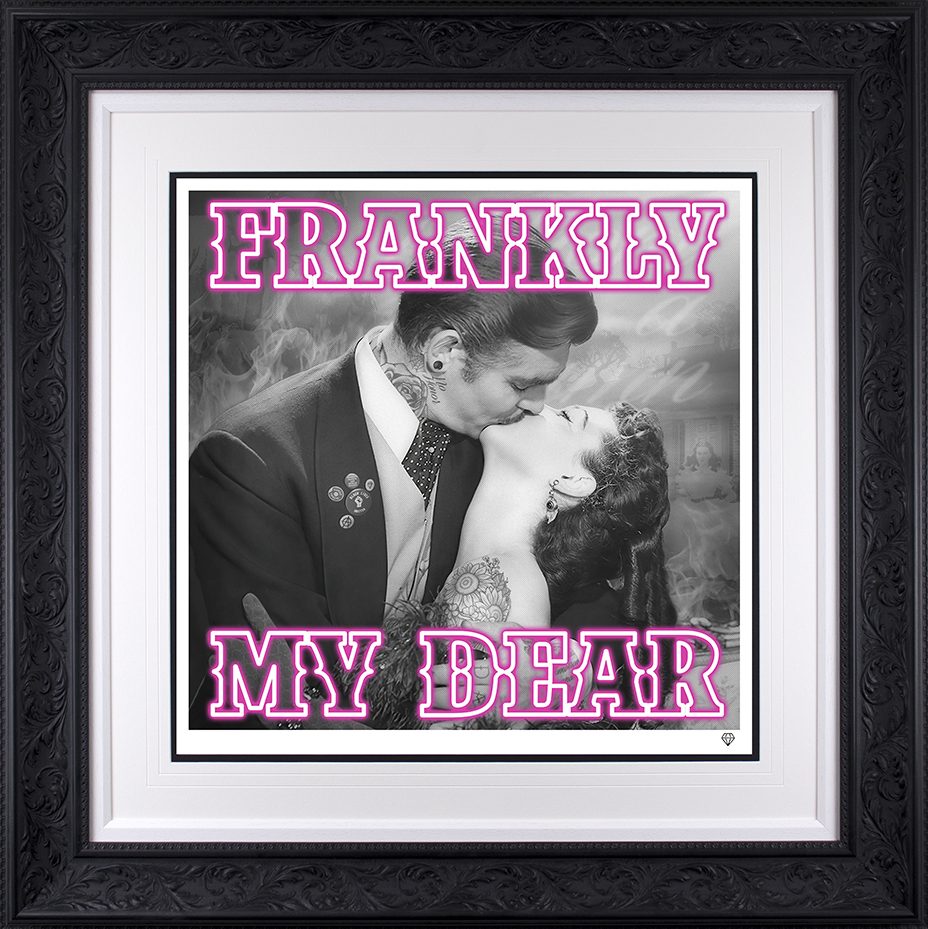 JJ Adams - 'Frankly My Dear.... (Pink)' -  Framed Limited Edition