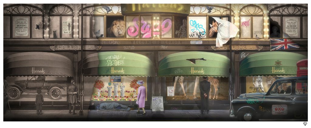 JJ Adams - 'Harrods' - Framed Original
