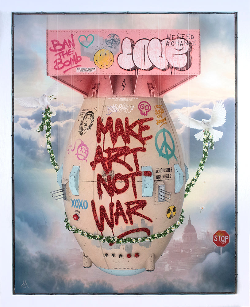 JJ Adams - ' Art Bomb ' - Framed Original