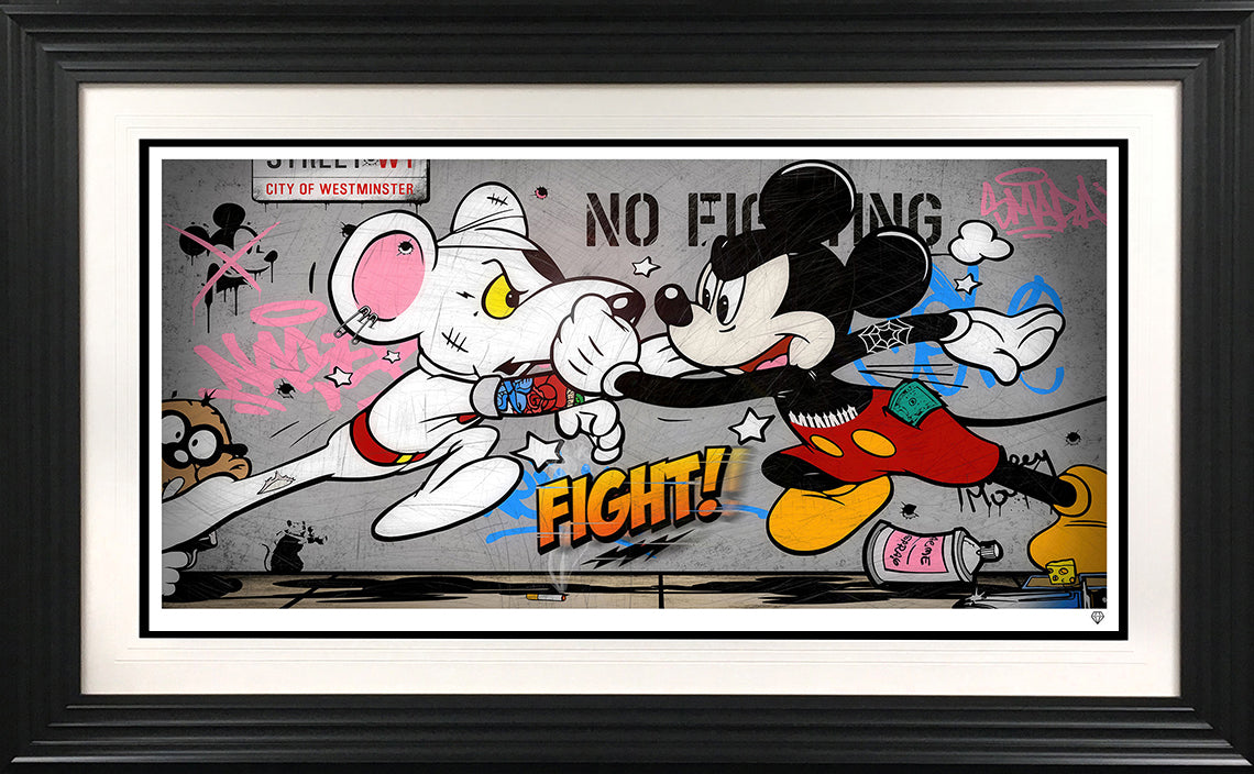 JJ Adams - 'Mouse Fight II' - Framed Limited Edition