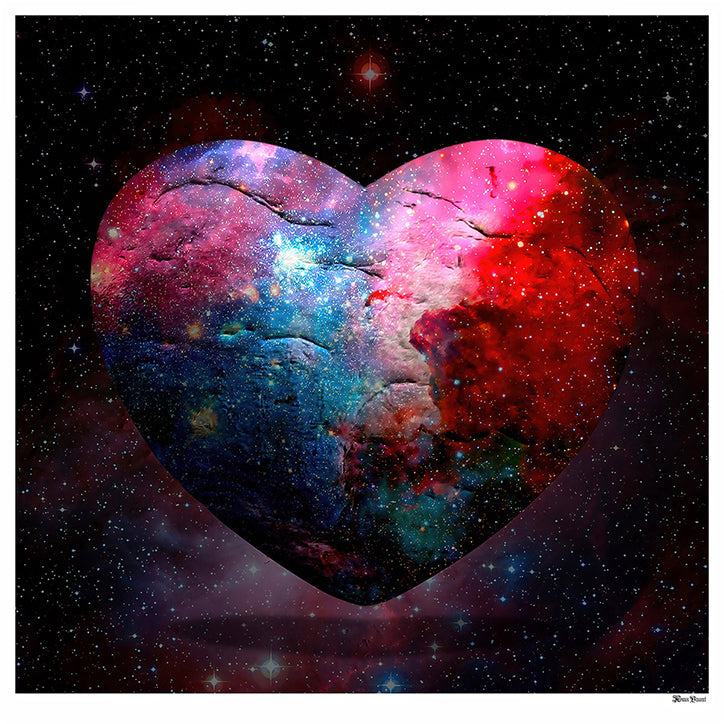 Monica Vincent - 'Cosmic Heart' - Framed Original Artwork