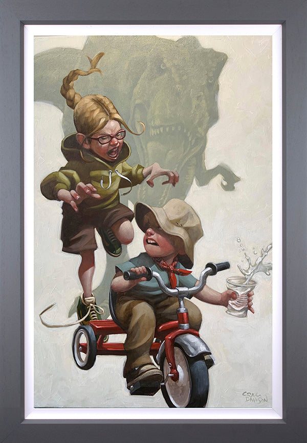 Craig Davison - ' Keep Absolutely Still, Her Vision is Based on Movement' - Framed Limited Edition Art